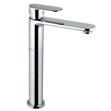 Jaquar Opal Prime Deck Mounted High Neck Basin Mixer Tap - 265mm High - Stick Handle