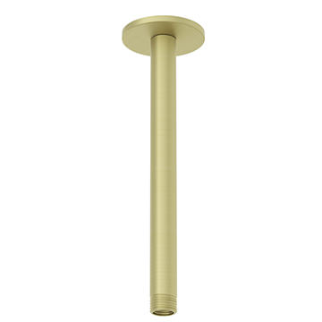 Jaquar Contemporary Round Matt Brass Shower Arm - Ceiling Mounted