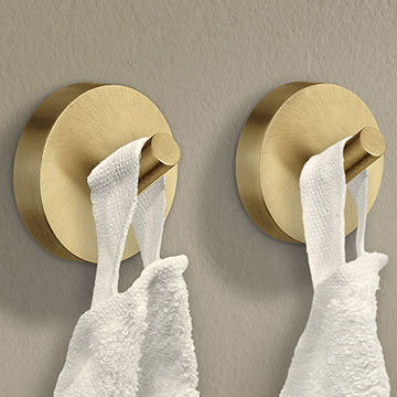 Smedbo Home Brushed Brass Towel Hook