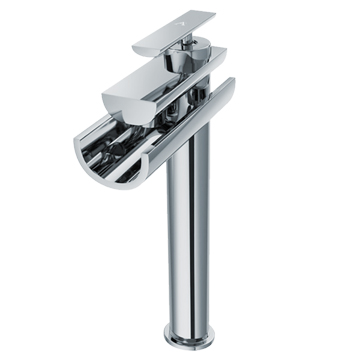 Jaquar Artize Confluence High Neck Chrome Basin Mixer Tap with Open Spout - Lever Handle