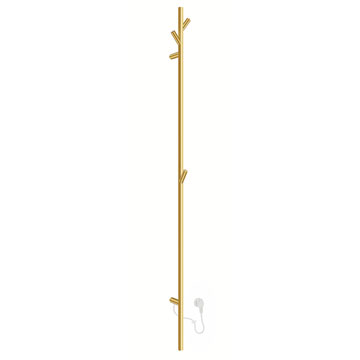 Smedbo Dry Brushed Brass Electric Towel Tree - 120 x 1720mm