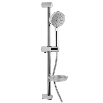 Jaquar Chrome Slide Rail Kit 600mm With Multi-Function Handset and Soap Dish
