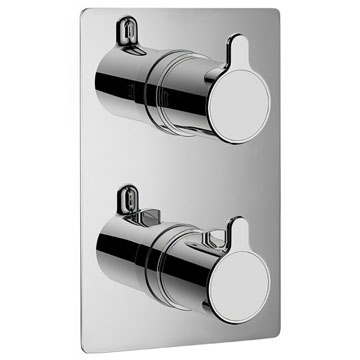 Flova Moonlight Concealed SmartBox Rectangular Finishing Set - Short Lever Handle