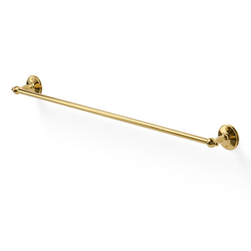 Miller Stockholm Wall Mounted Polished Brass Towel Rail - 720mm