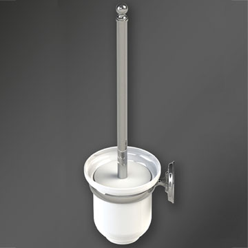 Miller Stockholm Wall Mounted Toilet Brush Holder Chrome