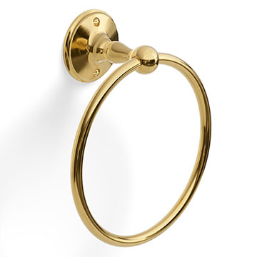 Miller Stockholm Polished Brass Towel Ring