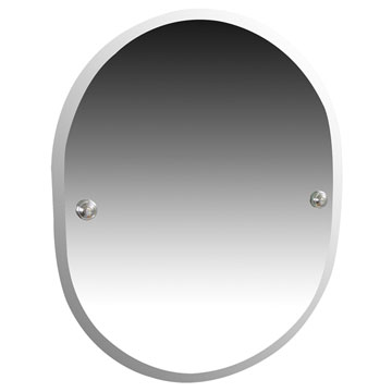 Miller Richmond Wall Mounted Bevelled-Edged Oval Mirror - 410 x 500mm