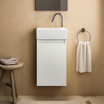 Ideal Standard Eurovit+ Wall Hung Vanity Unit and I.Life-S Basin - 1 Door - 370 x 670mm
