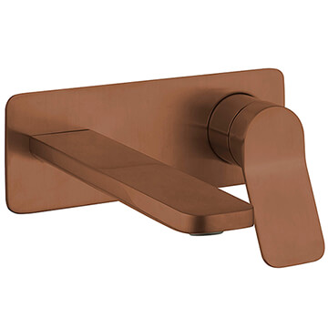 Crosswater Glide-II 2 Hole Brushed Bronze Basin Mixer Tap - Paddle Handle