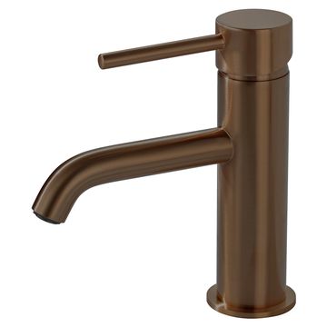 Joseph Miles HiLux Monobloc Dark Brushed Bronze Basin Mixer Tap with Sprung Waste