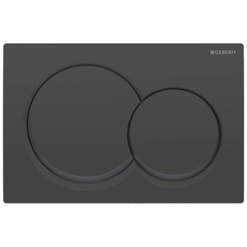 Geberit Alpha01 Brass Coloured Rectangular Dual Flush Plate with Round Buttons - 115.035.14.1
