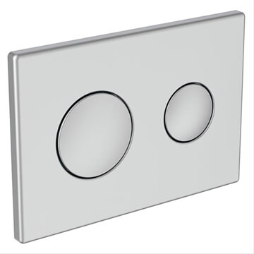 Armitage Shanks Conceala-3 Pneumatic Dual Flush Button and Wall Plate - Stainless Steel
