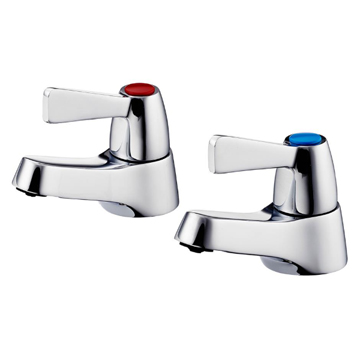 Armitage Shanks Alterna-21 Pair Of Bath Pillar Taps With Lever Handles - 3/4 Inch