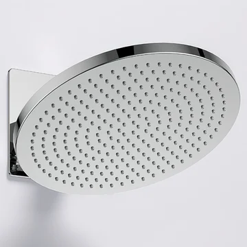 Flova Design Air-Mix Round Rain Shower Head with Adjustable Arm