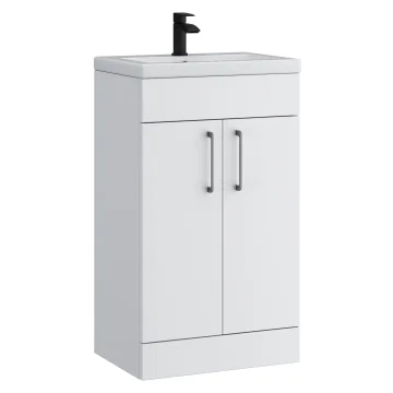 Kartell K-Vit Dove Floorstanding Vanity Unit - 2 Doors - 830mm High