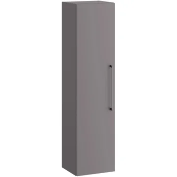 Kartell K-Vit Dove Contemporary Wall Mounted Slate Grey Tall Boy Unit - 300 x 1200mm
