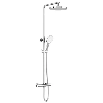 Vado Safari Round Thermostatic Exposed Bar Valve with Shower Head and Handset Kit