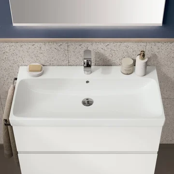 Geberit Aniara Rectangular Fine Fireclay Inset Basin