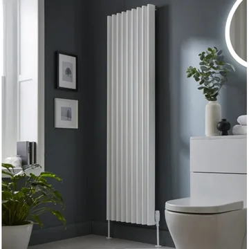 Kartell K-Rad Toronto Vertical Single Panel Radiator - Aluminium - 1775mm High