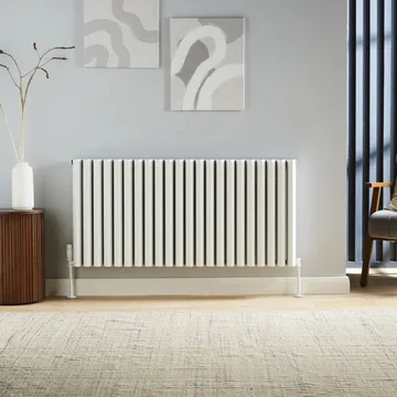Kartell K-Rad Toronto Horizontal Single Panel Radiator - Aluminium