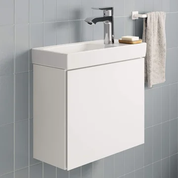 Geberit Aniara Wall-Hung Cloakroom Vanity Unit for Handrinse Basin - 1 Door