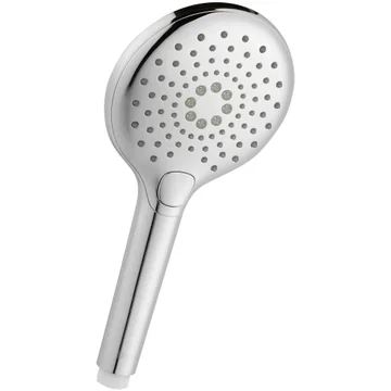 Deva ABS Round Chrome Shower Handset - Push Button Control - 3 Spray Modes