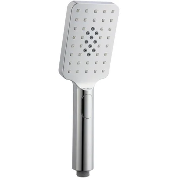 Deva ABS Square Chrome Shower Handset - Push Button Control - 3 Spray Modes