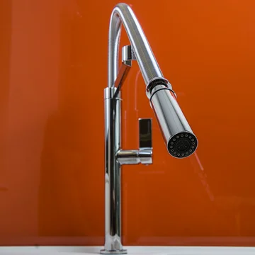 Clearwater Jovian Dual-Flow Modern Kitchen Sink Mixer Tap with Spring Neck Spout - Flat Handle
