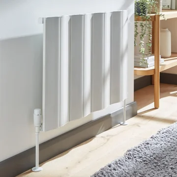 Kartell K-Rad Vancouver Double Panel Horizontal Radiator - Aluminium - 580mm High