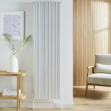 Kartell K-Rad Quebec Designer Vertical Double Panel Radiator - Aluminium - 1775mm High