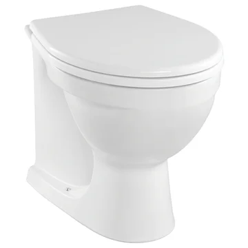 Twyford Alcona Back to Wall WC Pan - White - 355 x 520mm
