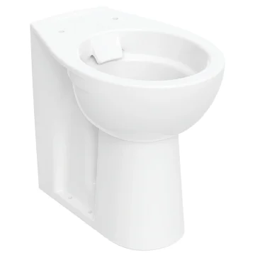 Twyford Alcona Rimfree Raised Height Back To Wall WC Pan - White - 355 x 625mm
