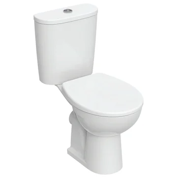 Twyford Alcona Floorstanding Washdown Close Coupled WC Pan with Cistern and Seat - Open Back