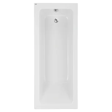 Twyford Aspect Rectangular Single Ended White Bathtub with Legs - 1700 x 700mm - Image