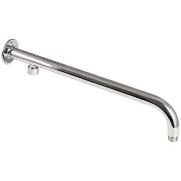 Twyford Sola Contemporary Wall Mounted Fixed Chrome Shower Arm - 450mm Projection