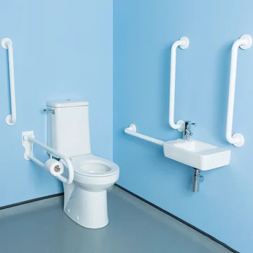 Twyford Avalon DocM Rimless Close Coupled WC Super Pack with Rails