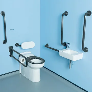 Twyford Avalon Doc-M Rimless Close Coupled WC Pan and Basin Pack
