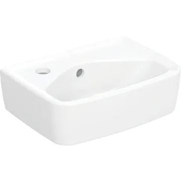 Twyford Alcona Square White Washbasin - 350 x 250mm