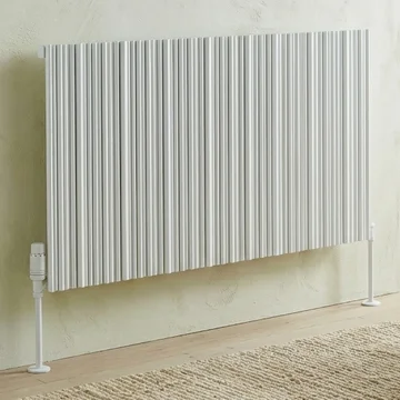 Kartell K-Rad Quebec Horizontal Single Panel Radiator - Aluminium - 575mm High