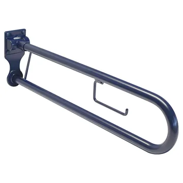 Twyford Avalon Pull-Down Support Rail with Toilet Roll Holder