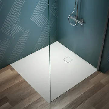 Ideal Standard UltraFlat Evo Square Low Profile Antibacterial Shower Tray - 35mm High - Image
