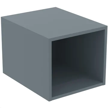 Ideal Standard Finesse Matt Ashblue Side Unit For Vanity - 1 Shelf - 400 x 360mm