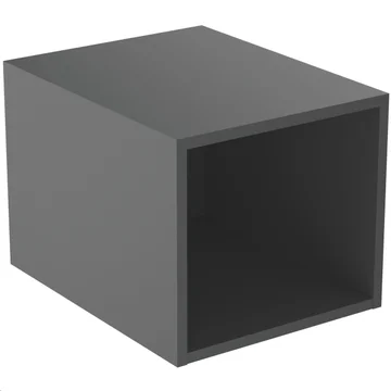 Ideal Standard Finesse Matt Anthracite Side Unit For Vanity - 1 Shelf - 400 x 360mm