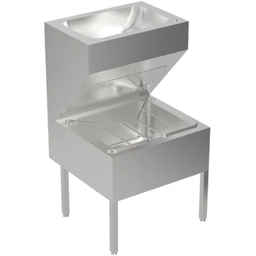 Twyford Sola Stainless Steel Janitorial Sink Unit with Mixer Tap - 500 x 880mm