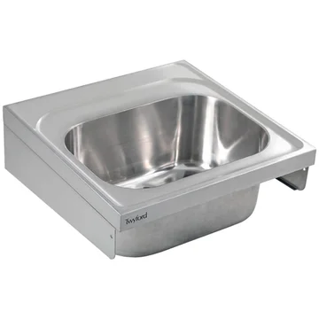 Twyford Sola Stainless Steel Wall Hung Utility Sink - 0 Taphole - 600 x 600mm