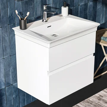Ideal Standard Finesse Wall Hung Vanity Unit - Handle-Less - 2 Drawers - 550mm High