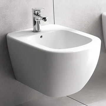 Ideal Standard Tesi Wall Mounted Bidet - 1 Taphole - 530mm Projection