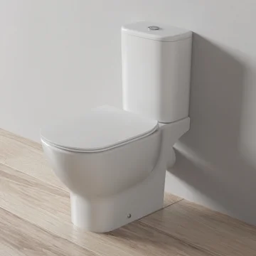 Ideal Standard Tesi Close Coupled WC Pan - Open Back - Aquablade Technology - 365 x 665mm - Image