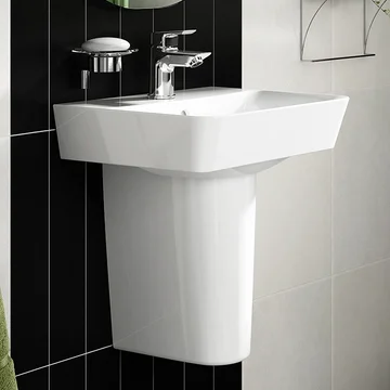 Ideal Standard Connect Air 1 Tap Hole Cube Handrinse Basin with Overflow - 400 x 350mm