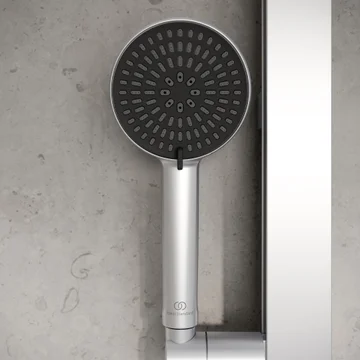 Ideal Standard Idealrain ALU+ Round Shower Handset - 100 x 232mm